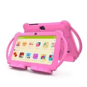 Android 14 Kids Tablet, 7 inch Tablet for Kids, 4GB RAM 32GB ROM Toddler Pink