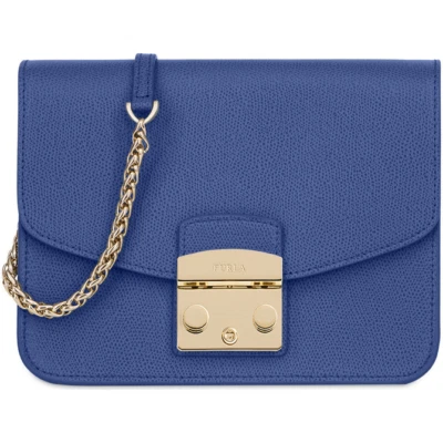 NWT FURLA METROPOLIS S CROSSBODY SHOULDER BAG BLUE
