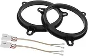 RIZIXE Speaker Spacer Ring Tweeter Speaker Spacer Adapter Car, for Mazda, CX-5 2013-2022 Rear Doors ABS Black with Audio Wiring Harness Waterproof Car Audio Spacer and Adapter Set