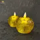 【新韻傳音】祈願琉璃心燈 電子蠟燭燈 充電式蓮花燈 黃色(直徑5.3cm／2入組)