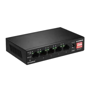 【EDIMAX 訊舟】ES-5104PH V2 5埠PoE+高速乙太網路交換器