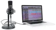 Rockville Solo-Cast 24 bit 192Khz USB Microphone Mic w/Recording Interface+Stand
