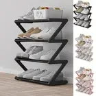 Black/White/Pink Doorway Shoe Rack Plastic Shoe Storage Rack Dormitory