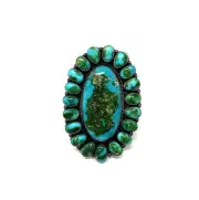 Anthony Skeets, Ring, Sonoran Gold Turquoise, Navajo, 10