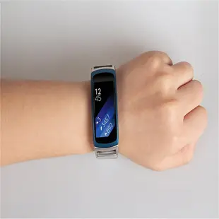 金屬錶帶適用於三星Galaxy Gear Fit2智慧手環SM-R360金屬錶帶磁吸不銹鋼表帶