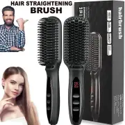 Beard Hair Straightener Brush Comb Curling Electric Curler Men Haircut Styling