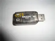 Hi-Speed USB 3D Sound Virtual 5.1 Tide Controller Audio Adapter Au Stock