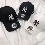 -LUNO.STORE- 現貨 NEW ERA CAP 黑 白 深藍 洋基 帽 LOGO 刺繡 老帽