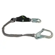 Msa Safety Shock-Absorbing Lanyard,Black/Gray 10193554 Msa Safety 10193554