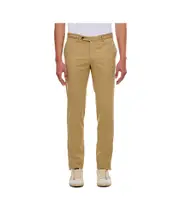 Casual pants with belt loops IT54,IT46 Brown