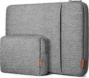 Inateck 360° Protection 13 Inch Laptop Case Sleeve Compatible with 13 MacBook Air M3/M2/M1 2025-2018,13 MacBook Pro M2/M1 2022-2016, 12.3 Surface Pro 11/10/9/X/8/7/6/5/4/3, XPS 13, Grey