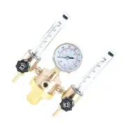 Double Tube Argon Regulator Flowmeter Gas Pressure Reducer G5/8 Male Thread^