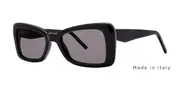 Vera Wang Loop Black Men's Sunglasses Black Size 54