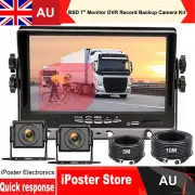 BSD 7" Monitor Record Backup Camera Pedestrian Blind Spot Alarm Dash Cam For Bus