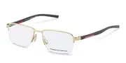 Porsche Design P8747 C Men's Glasses Gold Size 56 - Private Health Rebate - Blue Light Block Available