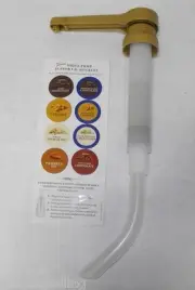 1/2 oz. TORANI Coffee Syrup Sauce PUMP Fits 64oz. & 1/2 Gal wide mouth bottles