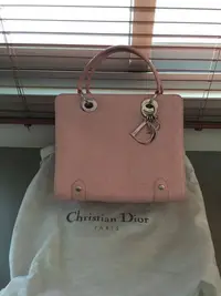 在飛比找Yahoo!奇摩拍賣優惠-Christian Dior 粉色 黛妃包 手提包 近全新