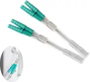 DeaHea 2 Pack Oxygen Cannula Splitter Adapter Y-Shaped Tube 1 to 2 Way Connector Fittings for Two People Using Nasal Cannulas Hose Tubing O2 Oxygen Concentrator Tank Supplies