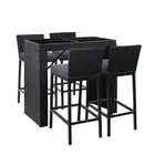 Gardeon Outdoor Bar Table Furniture Dining Chairs Stools Set Rattan Patio Lounge