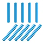 10 PC M3x35mm Round Aluminum Standoff Column Spacer Female Blue for DIY