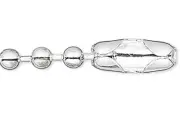 100 Silver Plated Brass 10x4mm Ball Chain Connectors Fits 3.2mm Ball Chain