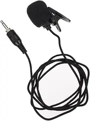 Mikinona Portable Recording Microphone 3.5mm Threaded Lavalier High Durability for Smartphones Tablets Laptops