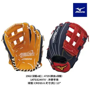 【MIZUNO 美津濃】FRIENDSHIP壘球手套 外野右投手用 一入 1ATGS24970(棒球手套)