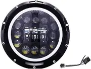 Motorcycle Headlight 7 inch LED Headlight Halo DRL Light For Rod Fat Boy For Heritage Softail For Slim Deluxe Switchback For Road King Motorcycle A