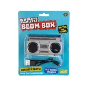 444612 WORLD'S SMALLEST BOOM BOX USB RECHARGEABLE WIRELESS MUSIC SPEAKER