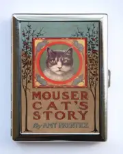 Mousers Cat Story Book Cigarette Case Wallet Business Card Holder
