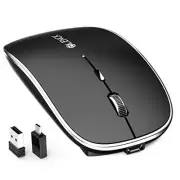 Mouse BLENCK Wireless Mouse Rechargeable Small Quiet Energy Saving 2.4GHz 3DPI M