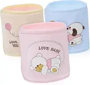 Healeved Infant Belly Bands Set 3pcs Soft Navel Belts for Newborns Elastic Comfortable Gender Cord Wraps