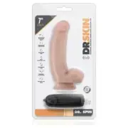 Dr. Skin - Dr. Spin 7" Gyrating Dildo Vanilla