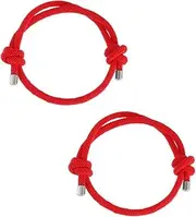 [WRITWAA] Cute Red Rope Bangle Adjustable Friendship Bracelet for Parents and Friends