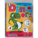 巨大恐龍形狀活動書 GIANT DINOSAUR SHAPED PAGES ACTIVITY BOOK 全新書 英文學習