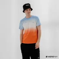 在飛比找momo購物網優惠-【Hang Ten】男裝-漸層設計短袖T恤-橘