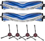 [YUENGJGI] 6 Pcs Replacement Part Kit for Ecovacs T30 PRO Omni / T30 Omni / T30 / T30S Combo / N20 Plus / T30S PRO Vacuum Cleaner, 2 Main Brush, 4 Side Brushes Accessories Attachments
