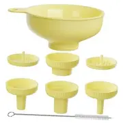 Wide Mouth Versatile Funnel, Canning Funnels for Kitchen Use, Food Grade Yellow