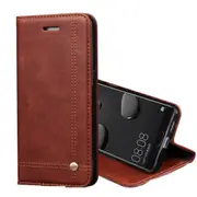 For Huawei Mate 10 Crazy Horse Texture Horizontal Flip Case with Holder & Card Slot & Wallet (Brown)