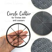Large CIRCLE Cutter for Clay Creations | Trinket dish & Coaster clay cutter |