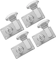 jojofuny Suitcase Lock Set 4pcs Metal Latches for Suitcase Luggage Jewelry Box Wooden Case Toolbox Security