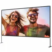 Outdoor Movie Screen w/ Stand 180" Portable Movie Screen 16:9 HD Wide Angle Outdoor Projector Screen Easy Assembly Portable Projector Screen w/ Storage Bag