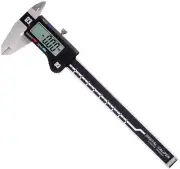 Niigata Seiki SK digital caliper 200mm BLD-200 with depth bar and clear hard cas