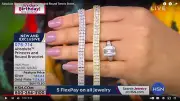 Absolute CZ Sterling Silver Princess Cut and Round Tennis Bracelet HSN