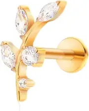[Fashtour] G23 Titanium Stud Earrings, F136 Implant-Grade Elegant CZ Accent for a Luxurious Feel on Sensitive Ears, 1 Piece, 8mm, Titanium, Created Cubic Zirconia