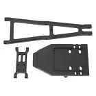 Black 1/10 Scale RC Truck And Tow Build Kit Updates Crane Arm Wrecker Kit Fo EM