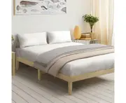 Oikiture Bed Frame Queen Size Wooden Timber Bed Frame Wooden Platform