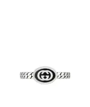 thin Interlocking G ring 11,15,17,18 White