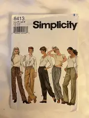 Simplicity Sewing Pattern 8413 Pants Trousers Misses Size 6-10 Uncut