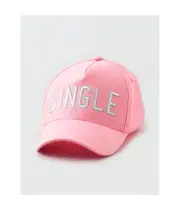 American Eagle Womens Single Light Up Trucker Hat, Pink, One Size